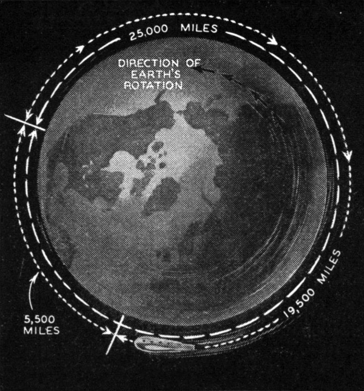 Tesla rocket propelled around the world