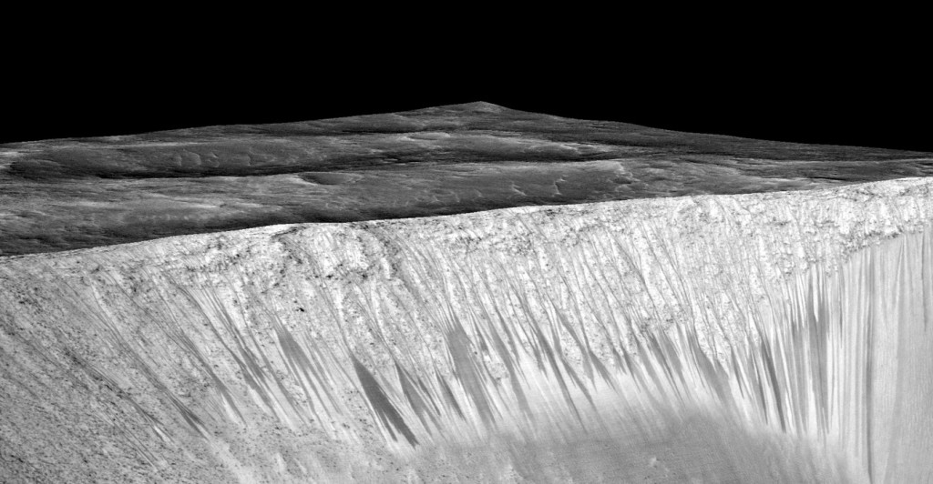 briny water flows NASA