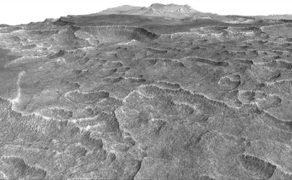 frozen water under Mars NASA