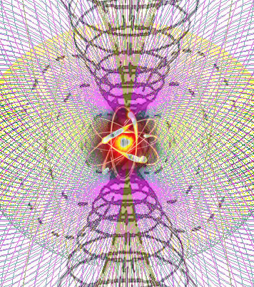atom vortex with emf lines of force