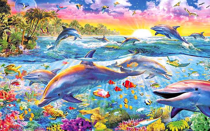 Dolphin-art-six