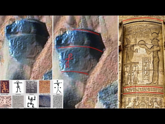 6 Mars hieroglyphs