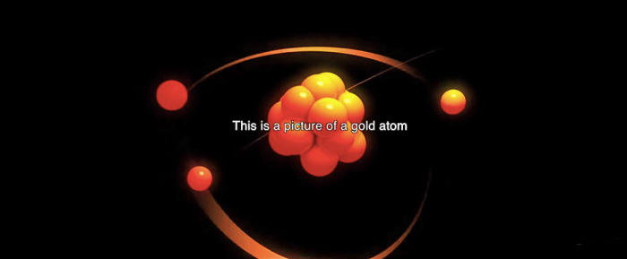 2-picture of gold atom