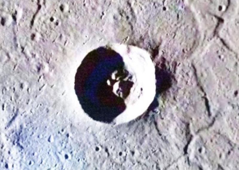 Structure-in-Crater-Mercury