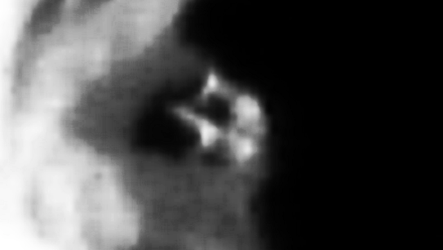 strange object in Mercury crater 1