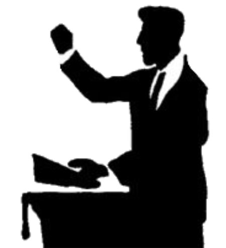 preaching-silhouette
