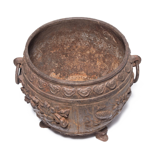ancient-Chinese-cast-iron-pot-4-post