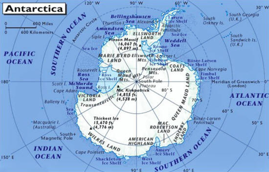 antarctica map