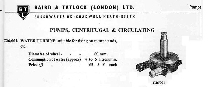 14-B&T turbine a water motor