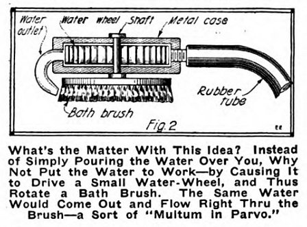 14-water powered brush-water motor