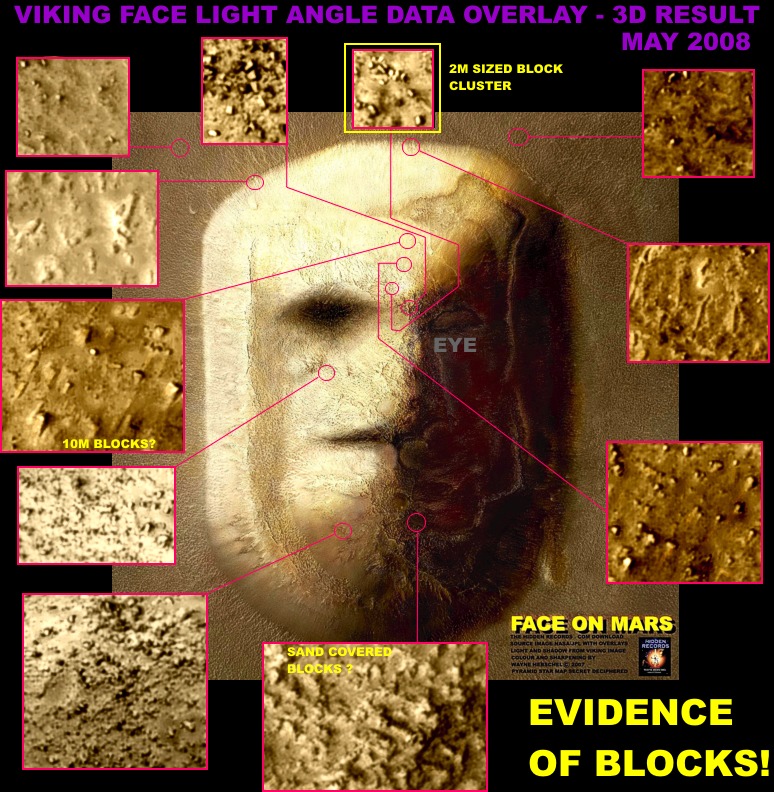 Mars Face Built From Blocks 1