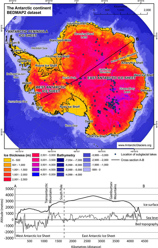 antarctica continent map