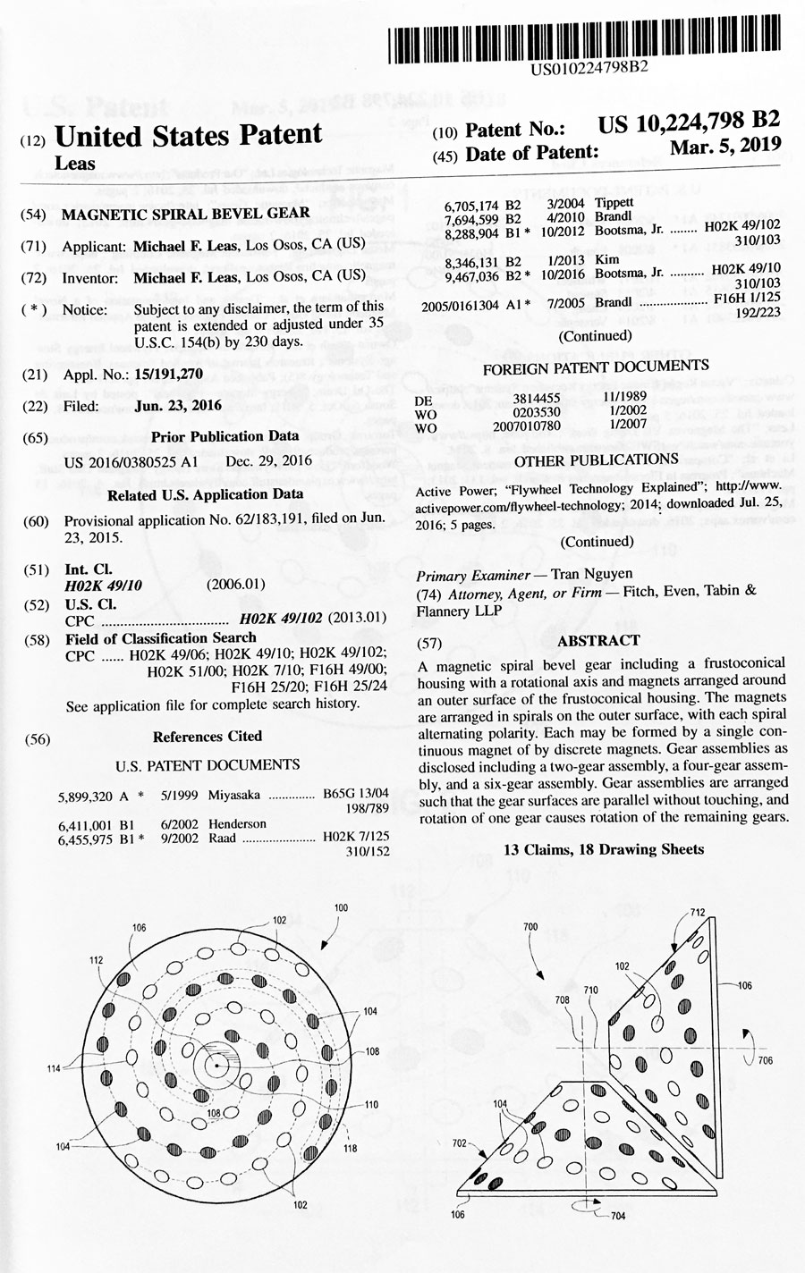 Michael-Leas-Patent-US-No-10224798-B2-03-05-19