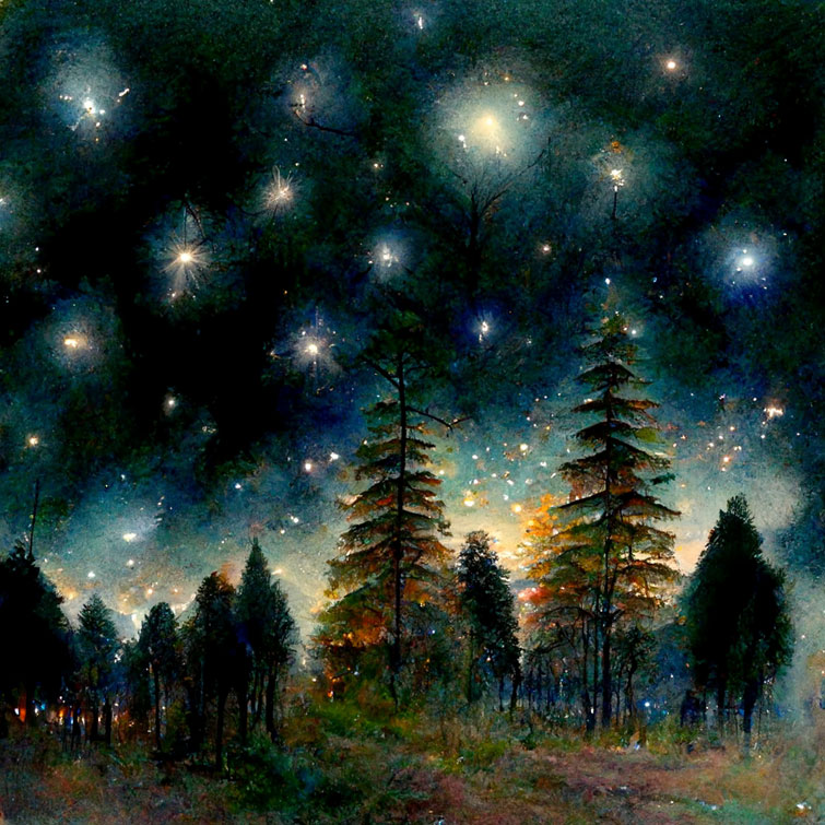 Stars-in-the-night-sky