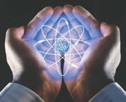 atom-in scientists hand