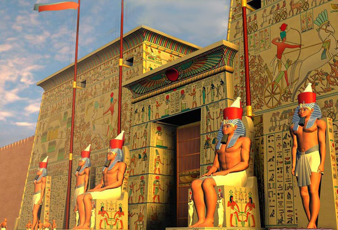 Egyptian-temple-4-post